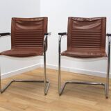 Paire de chaises Dialog, Walter Knoll