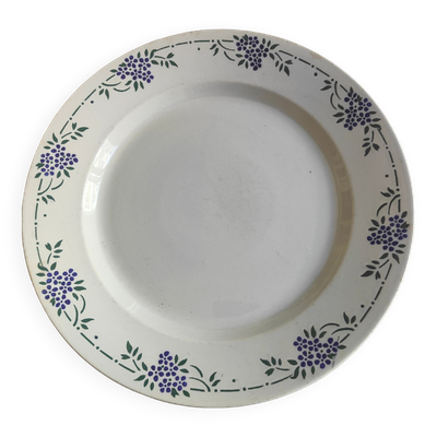 Plat rond plat Gien