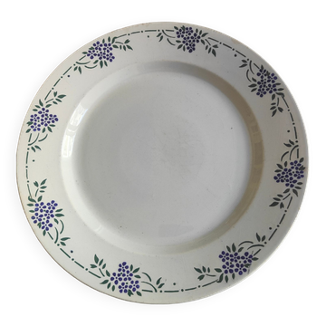 Large flat round flat Gien