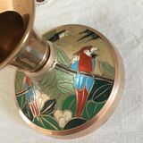 Hand-painted candle holder