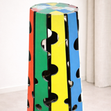 Postmodern Memphis floor lamp, circa 1980.