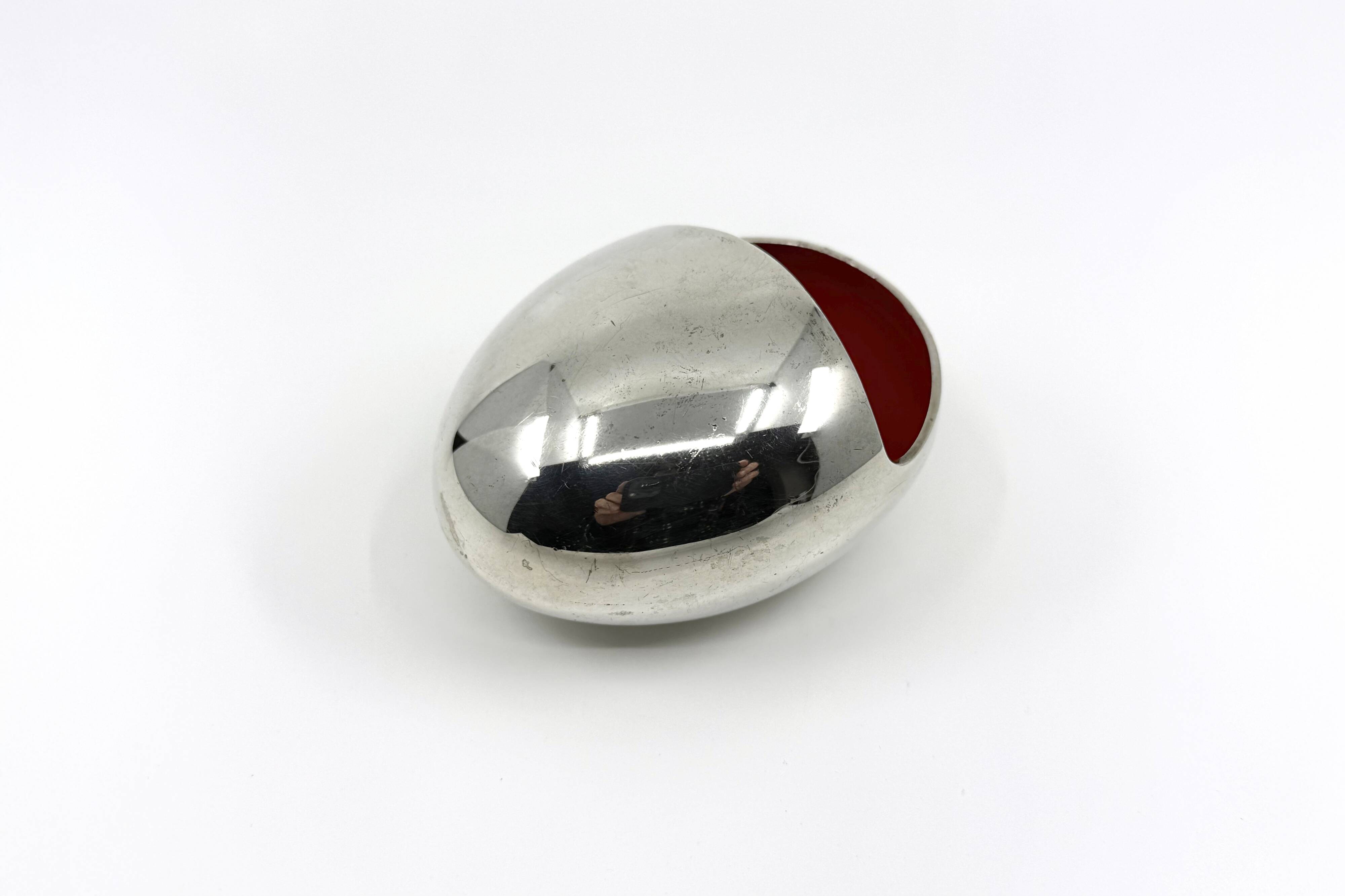 Cendrier moderniste "the smile" • Hans Bundle pour Carl Cohr • Danemark 50s