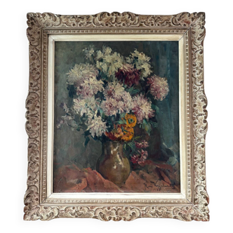 Huile sur toile René Vogelweith