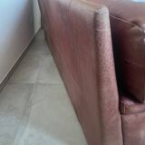Italian leather sofa from the 70s