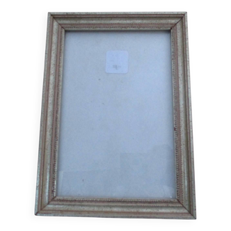 Silver wooden frame for 13.5 x 20 cm subject