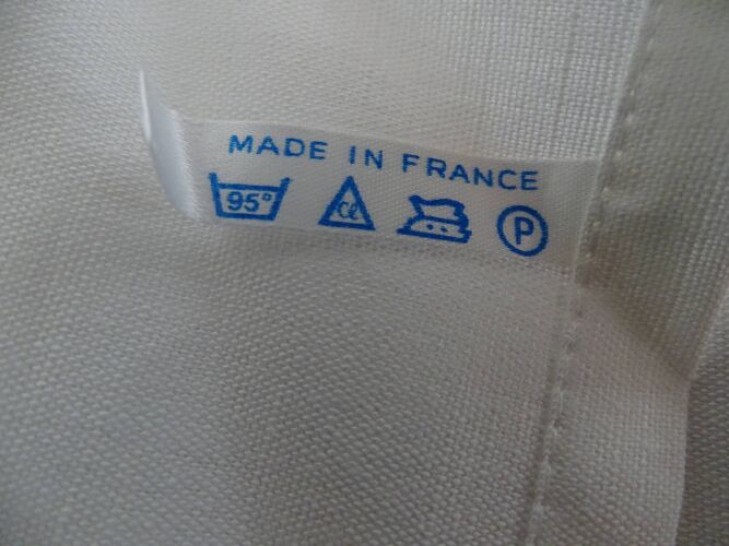Drap plat Made in France - coton - lin - métis - 310 cm x 220 cm