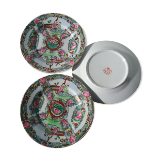 Set de 3 petites assiettes asiatiques de 15 cm de diamètre