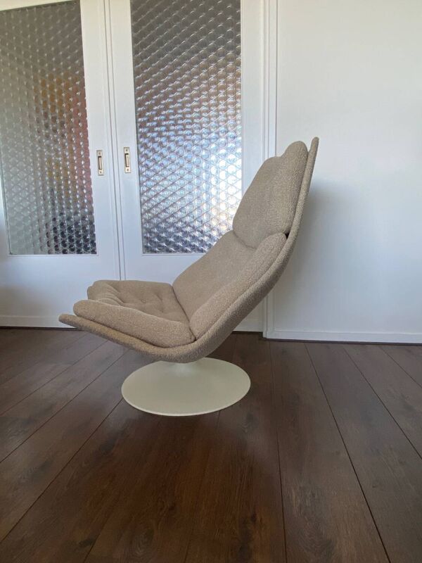 Fauteuil Lounge Artifort modèle F588 par Geoffrey Harcourt, années 1960
