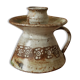 Handheld candle holder in ceramic or vintage soliflore Scandinavian decorative object