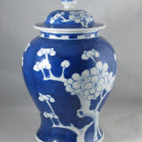 Chinese potiche blue white China