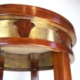 Tabouret secession viennoise avec six pieds 1910s
