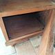 Vintage Wooden Nightstand with Marble Top