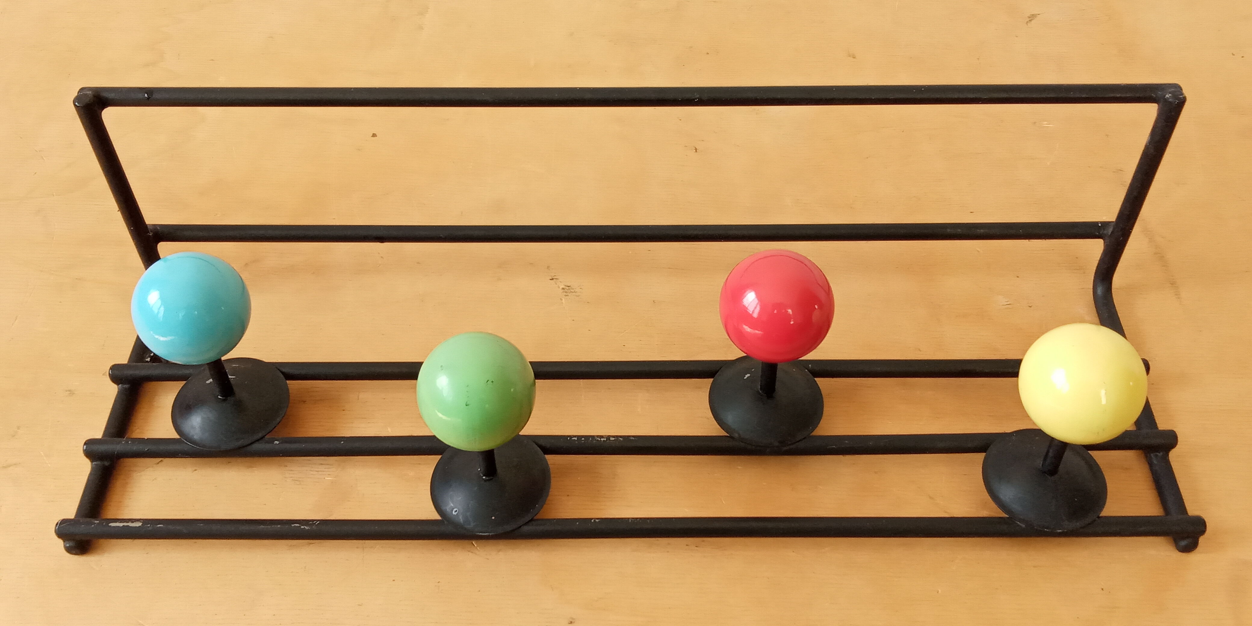 Coat rack with balls 50s