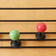 Coat rack with balls 50s
