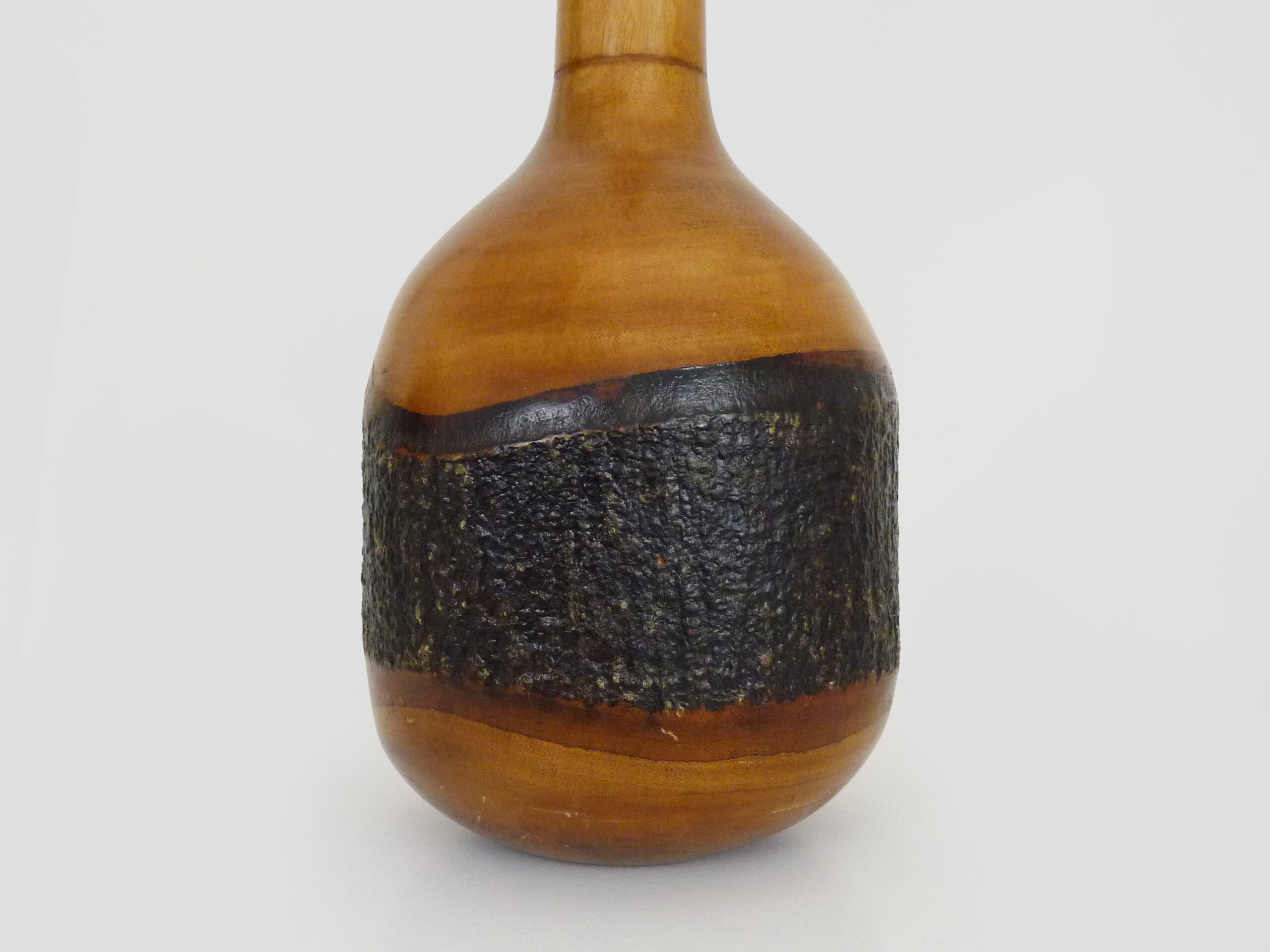 Jacaranda wood vase 1980s