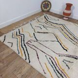 Handmade wool Berber rug 310 x 192 cm