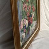 Oil painting on canvas signed dimensions: height -50cm-width -58cm-