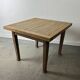 1930s solid oak extending draw-leaf dining table | Arts & Crafts style
