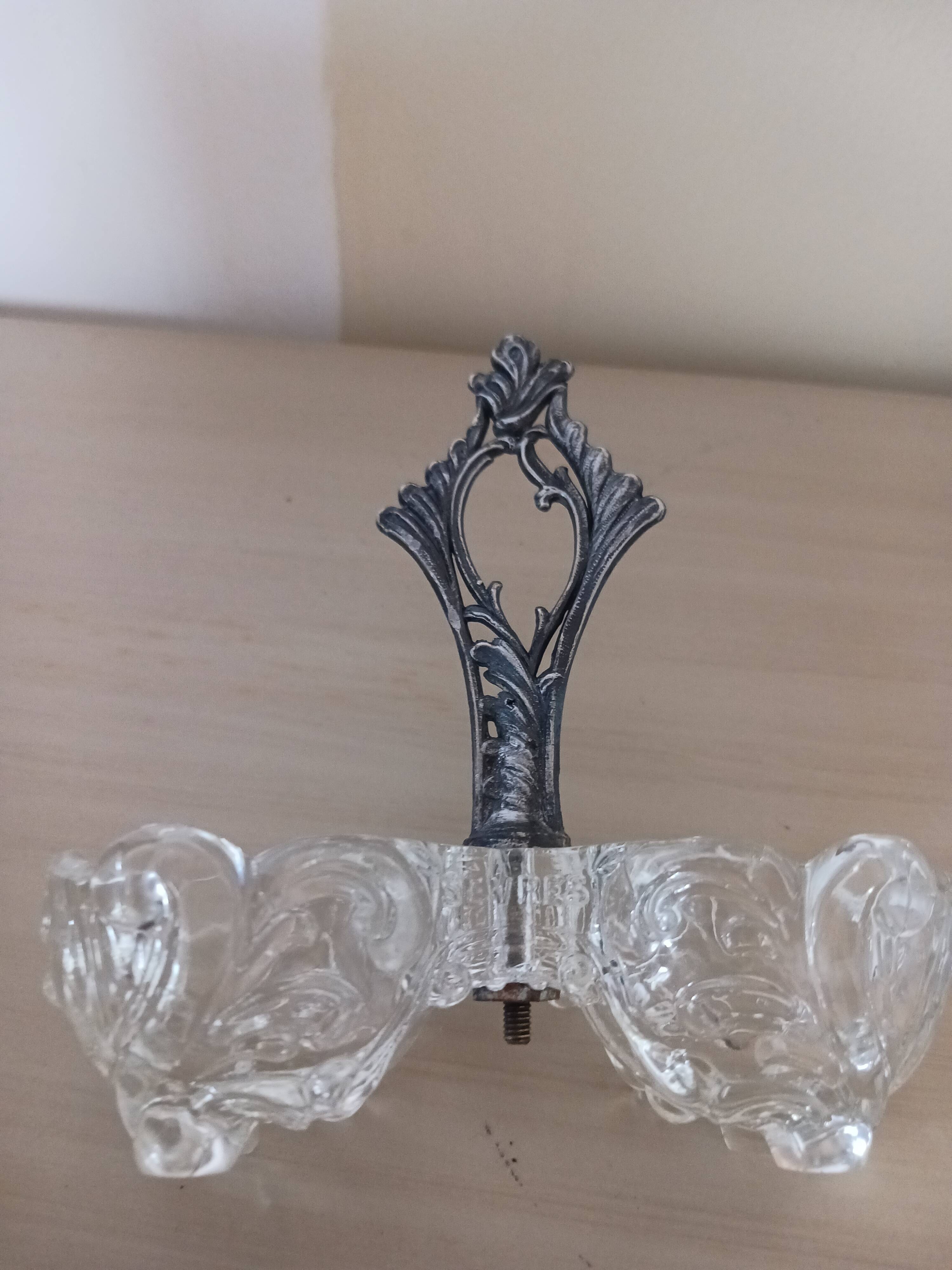 Sèvres crystal salt cellar.