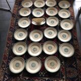 Creil and Montereau ironstone service 22 sauceboat plates