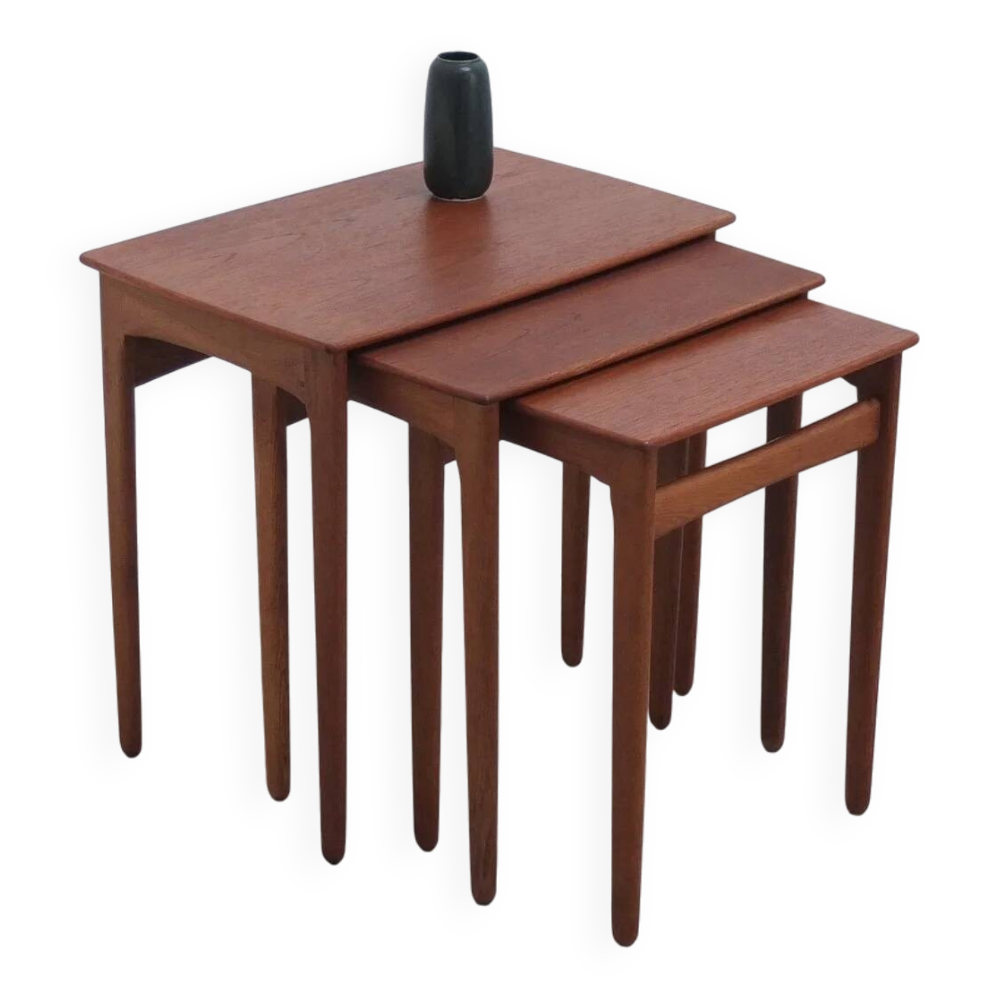 Nesting tables in teak & oak by Svend Åge Madsen, 1960s