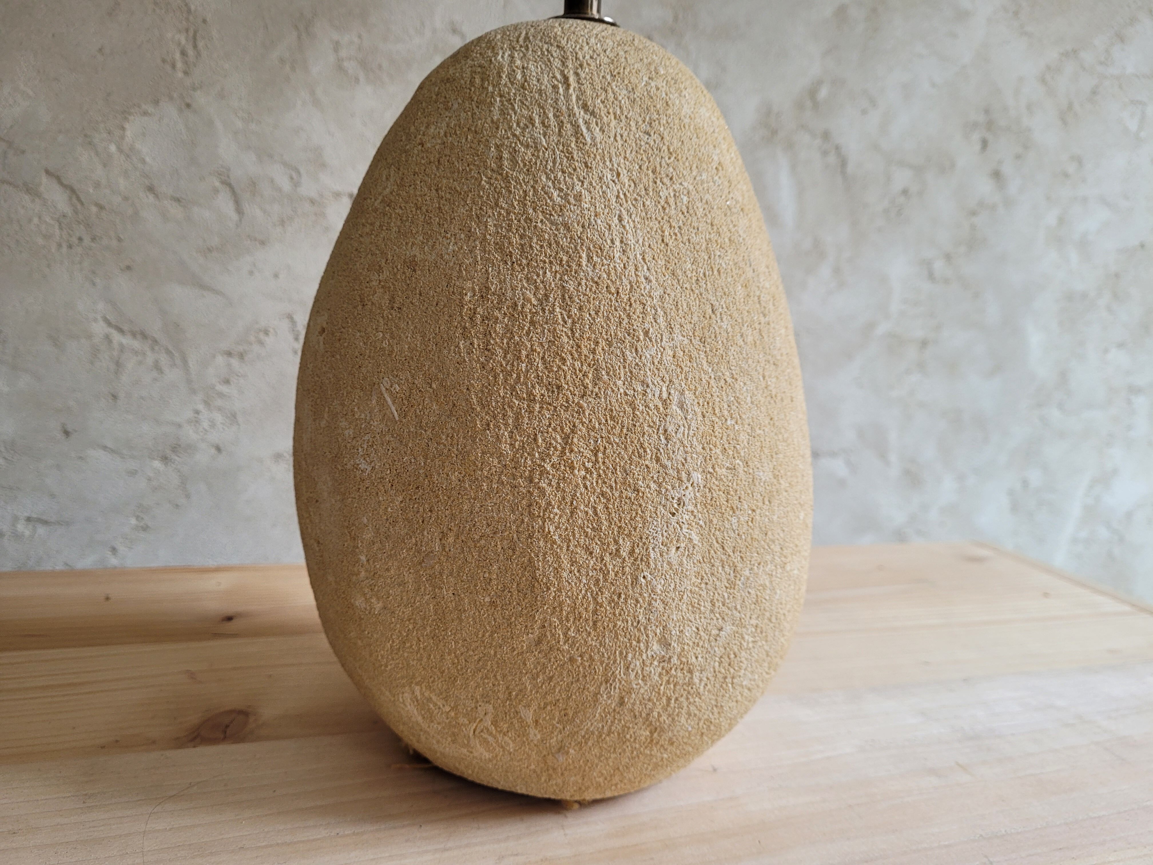 Natural stone lamp foot 70s