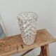 Chiseled glass vase