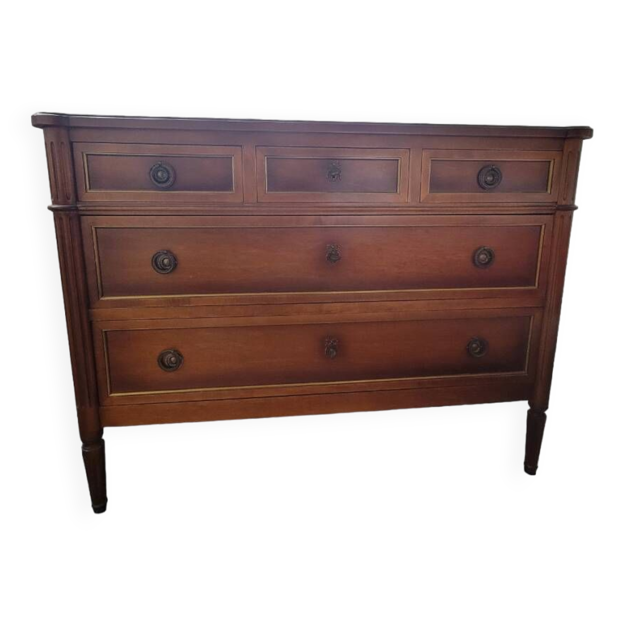 Antique Louis XVI chest of drawers in cherry wood