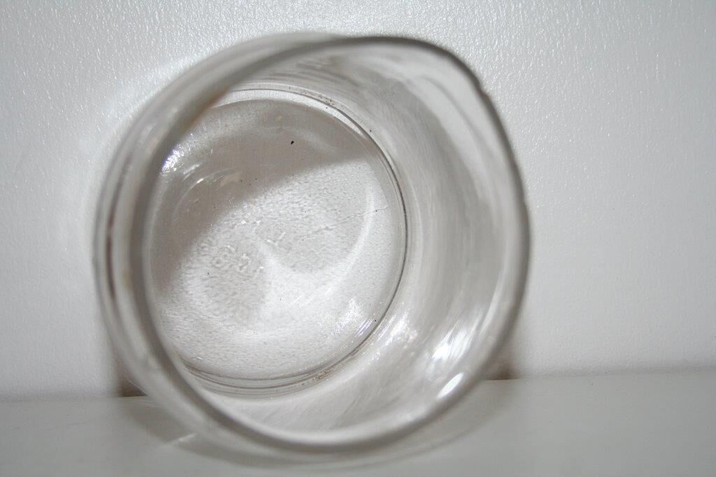Former "leclanché battery" glass jar