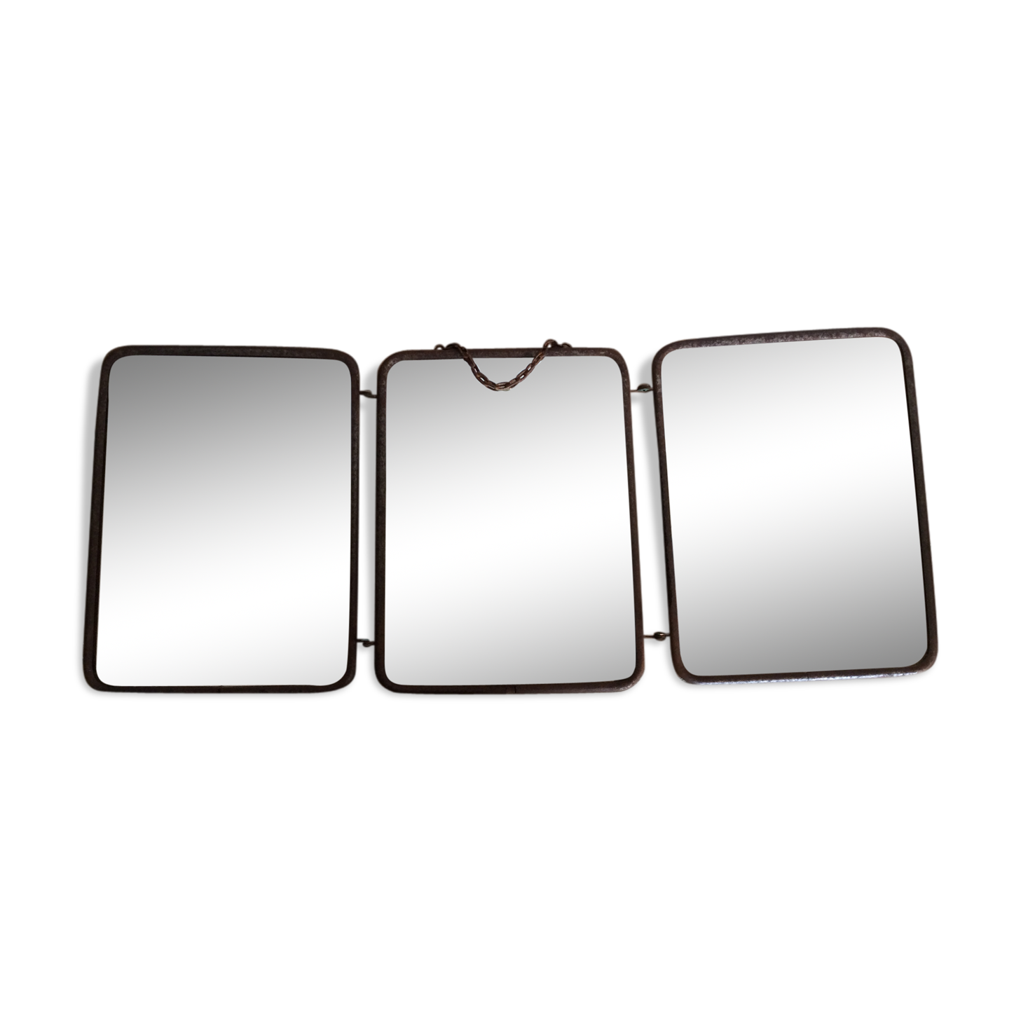 Triptych barber mirror - 57x24cm