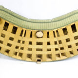 Vintage curved banana sofa, 1950 s