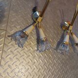 Paire d'appliques en laiton Lunel