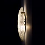 Curved glass ceiling lamp