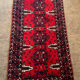 Vintage wool carpet woven 185x90 from the 60s-70s