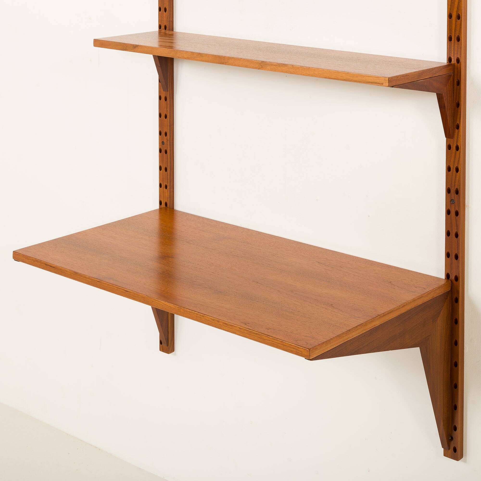 Poul Cadovius shelving unit with a desk, 1960s