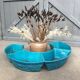 Lot de 4 jardinières en barbotine
