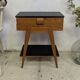 Bedside table compass foot end table 50 60 vintage Scandinavian