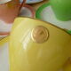 Set of 6 vintage coffee cups in faïence Romanian manufacturing