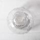 Vintage Glass Decanter: Roses Patterned Wine Carafe, Empoli Italy 1950s