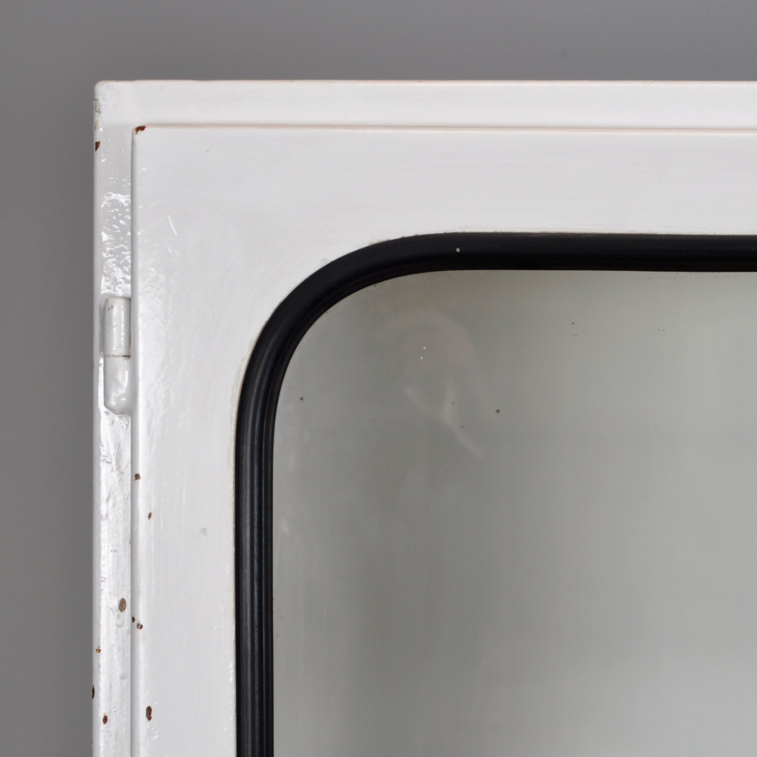 Glass & iron medical cabinet, 1970s