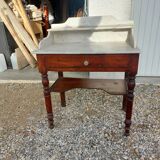Marble and wood dressing table