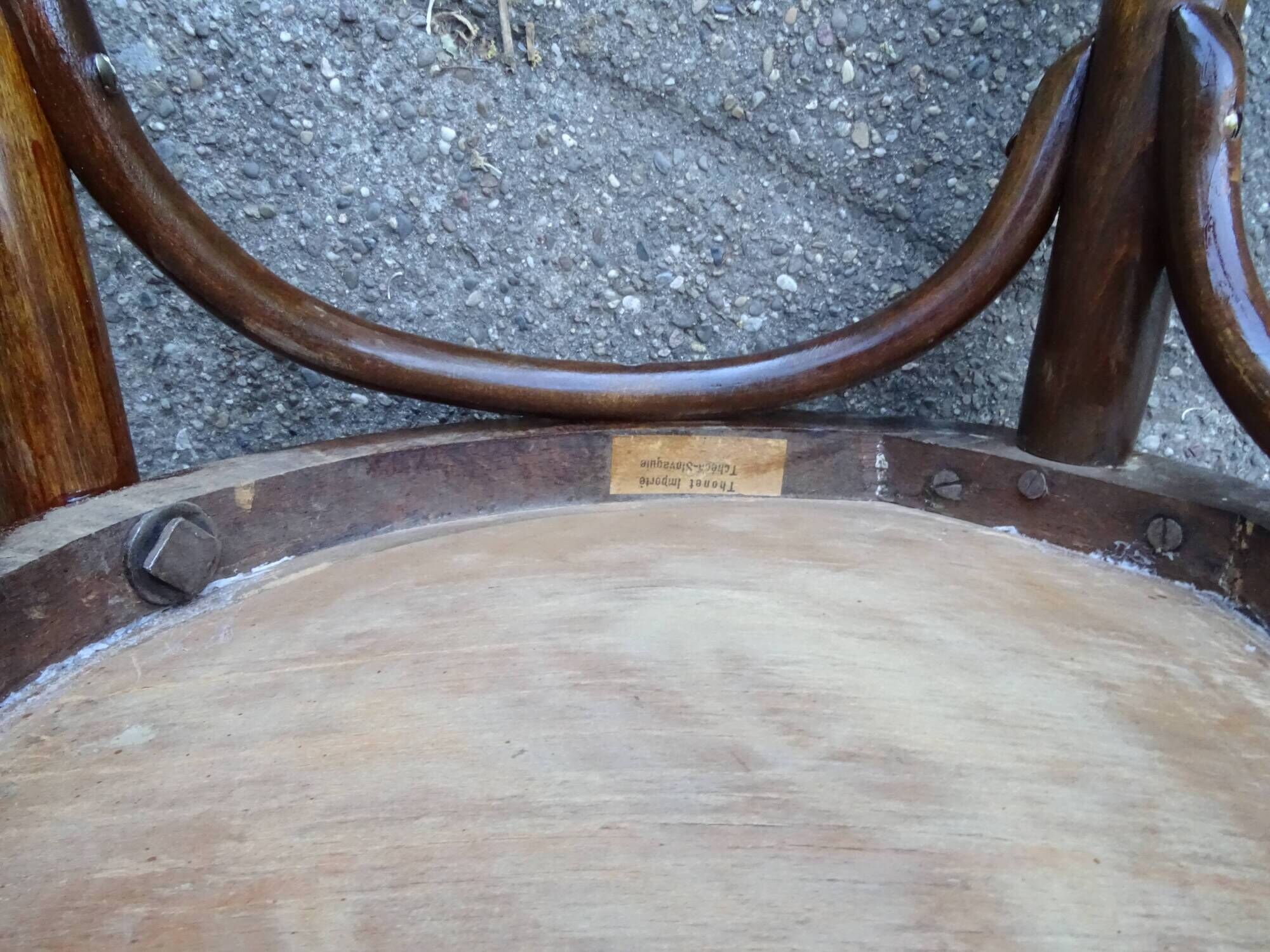 Set of 6 chairs Heart Thonet N°28, wooden seats and arches - 1925 -