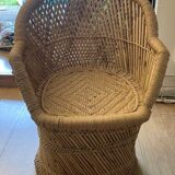 Fauteuil en bois de bambou