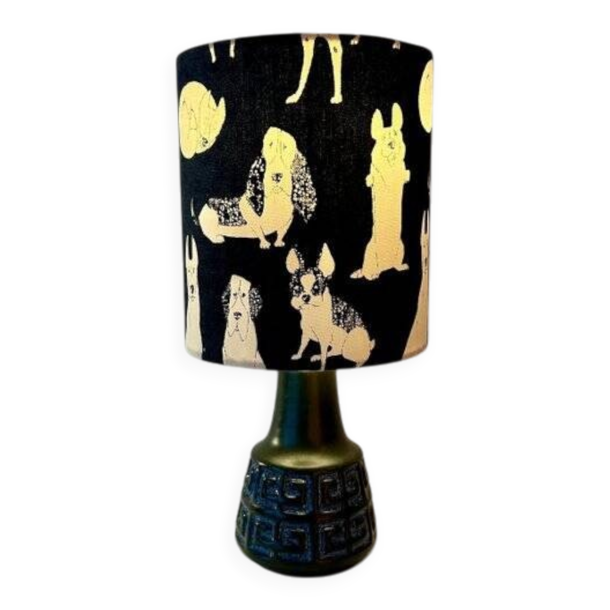 Small cordless table lamp – West German Pottery, 1950s