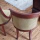 Paire de chaises gondole en acajou