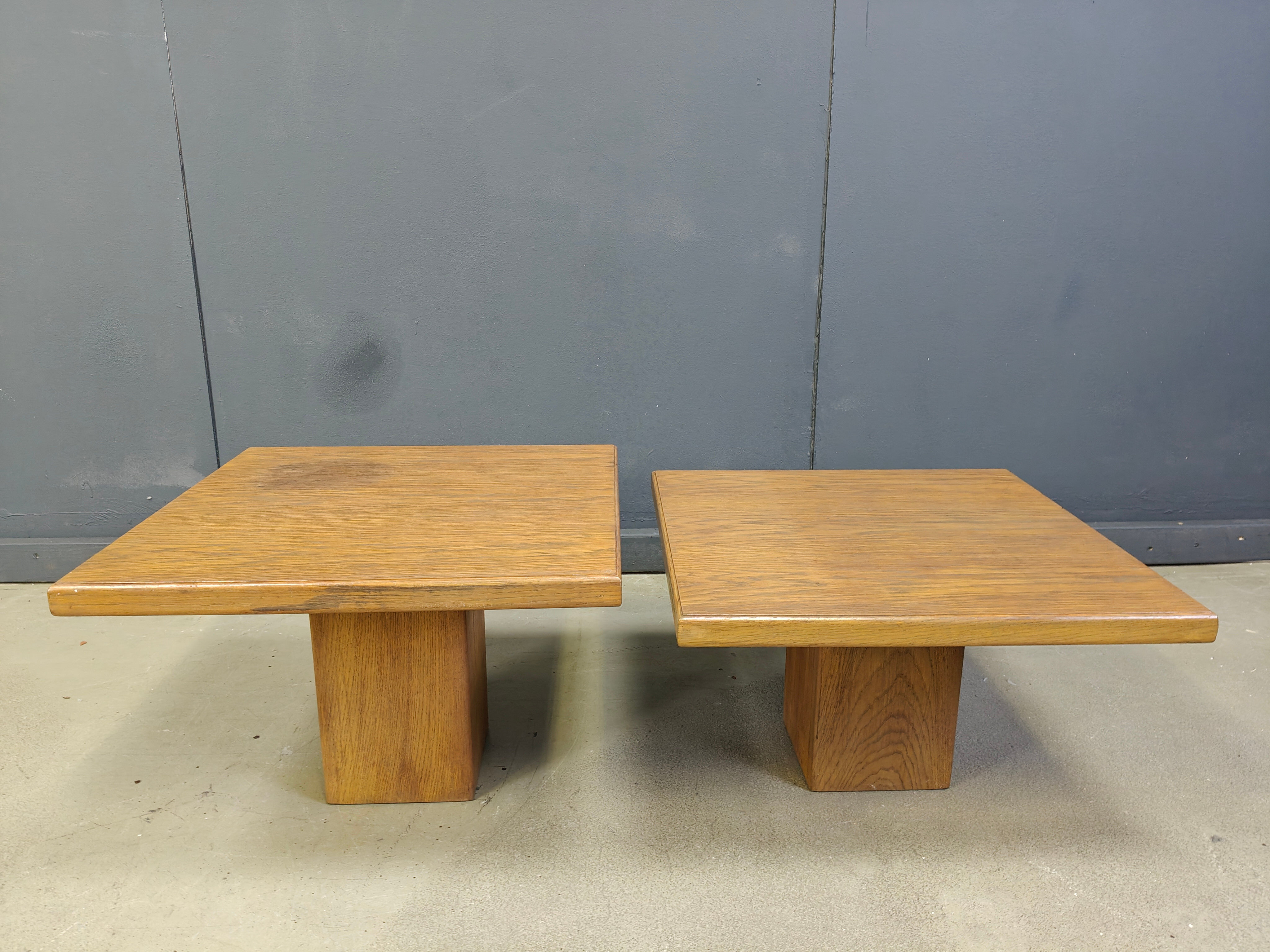 Pair of vintage wooden coffee or side tables, 1960s