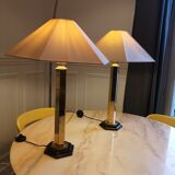 Vintage brass table lamps 70