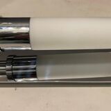 Italian Chrome Wall Lights, 1980s, Set of 2