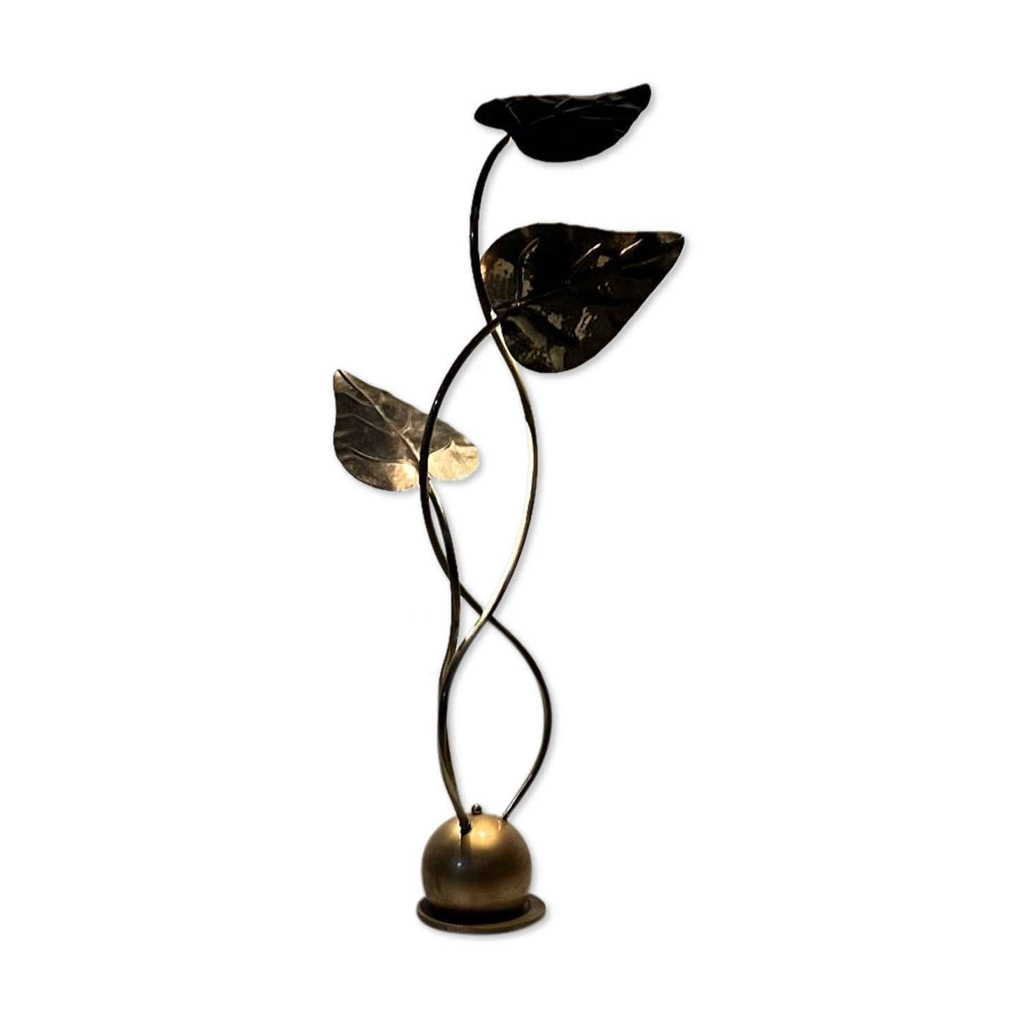 Lampadaire 3 feuilles, années 70