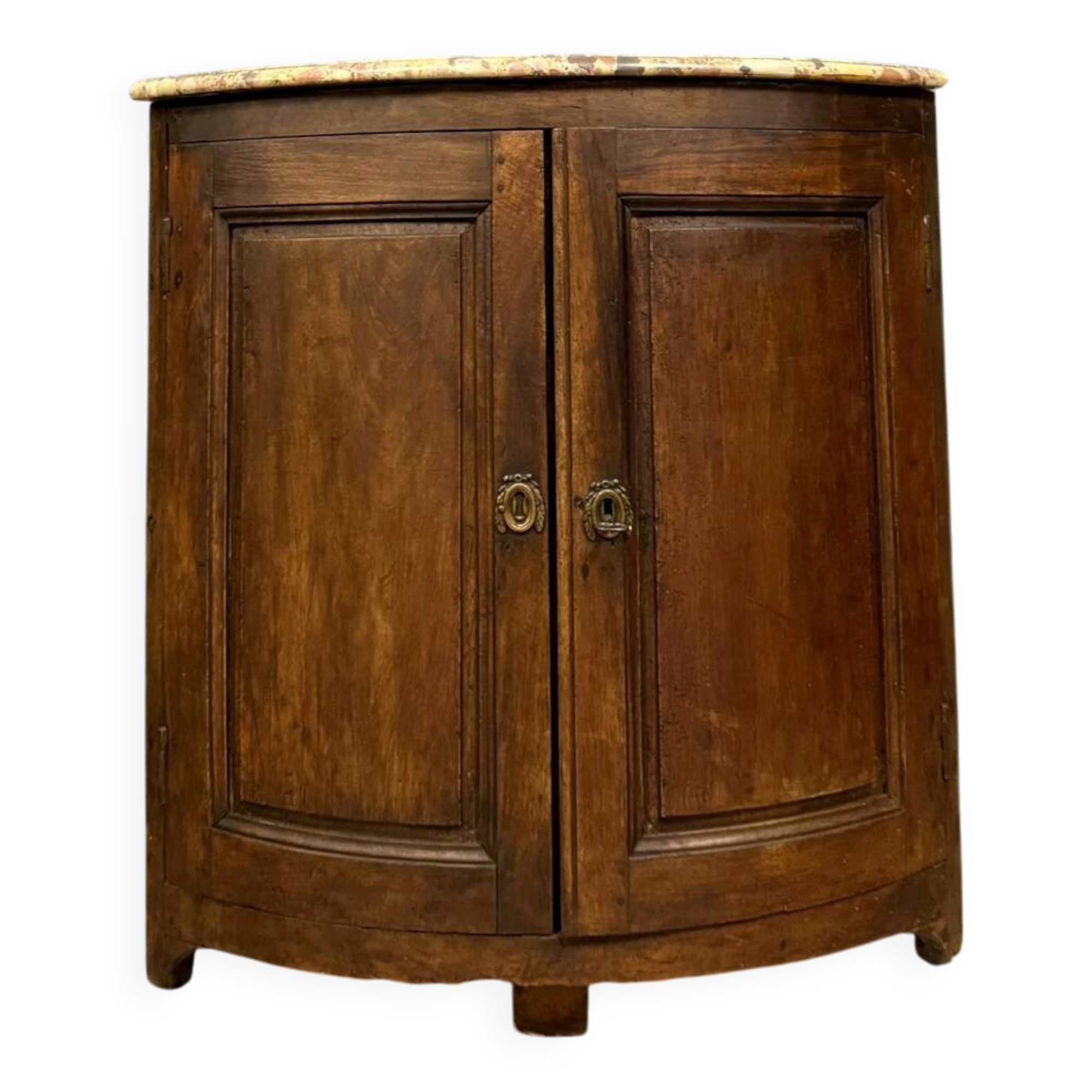 Solid wood corner cabinet from the Louis XIV period